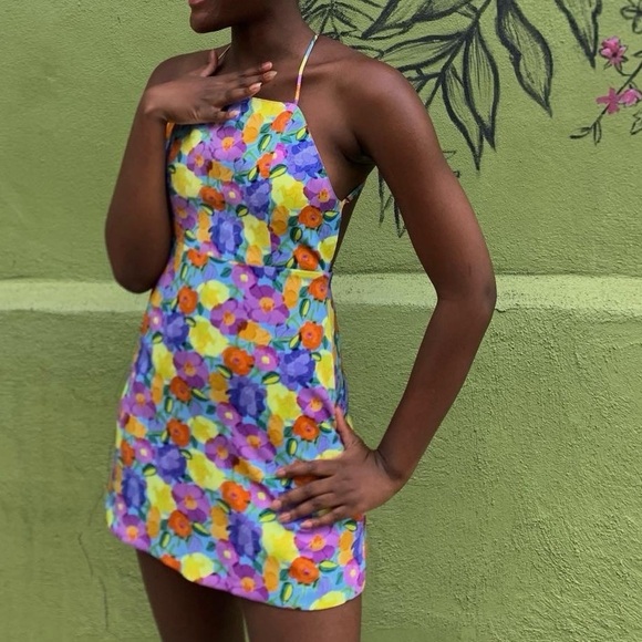 Zara Floral Print Dress/Romper - Picture 1 of 6